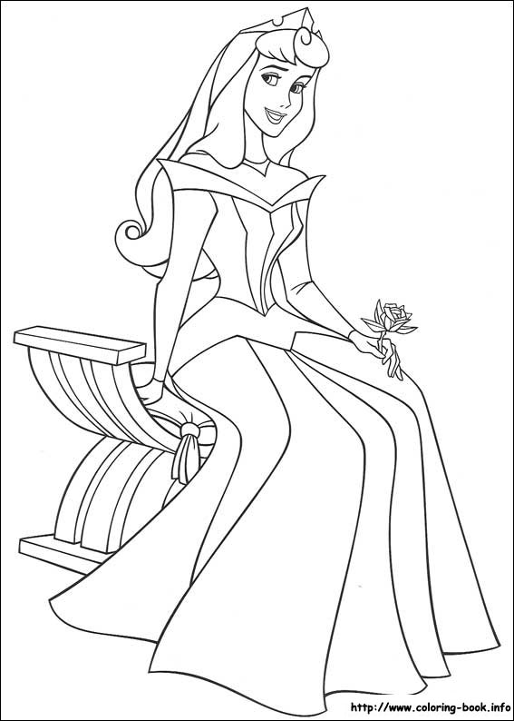 Sleeping Beauty coloring picture